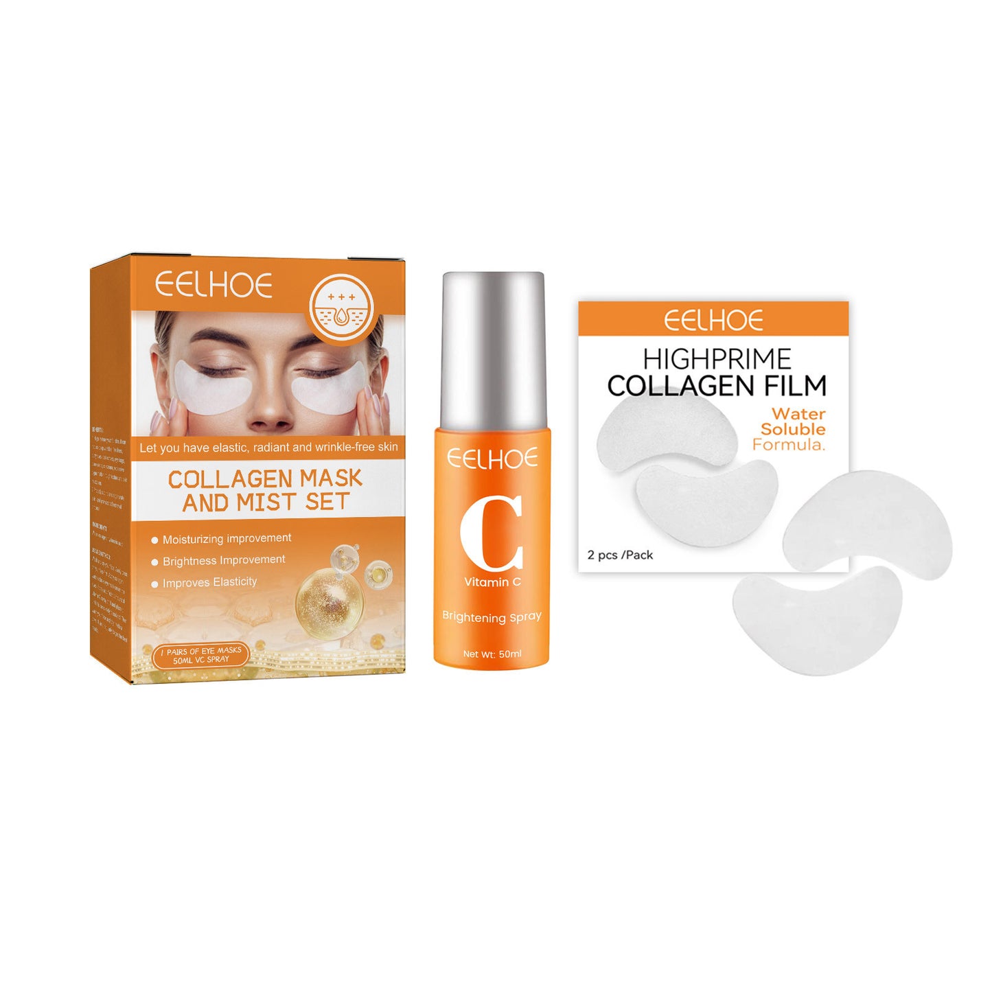 Cloud Collagen: Collagen Eye Mask Spray Set