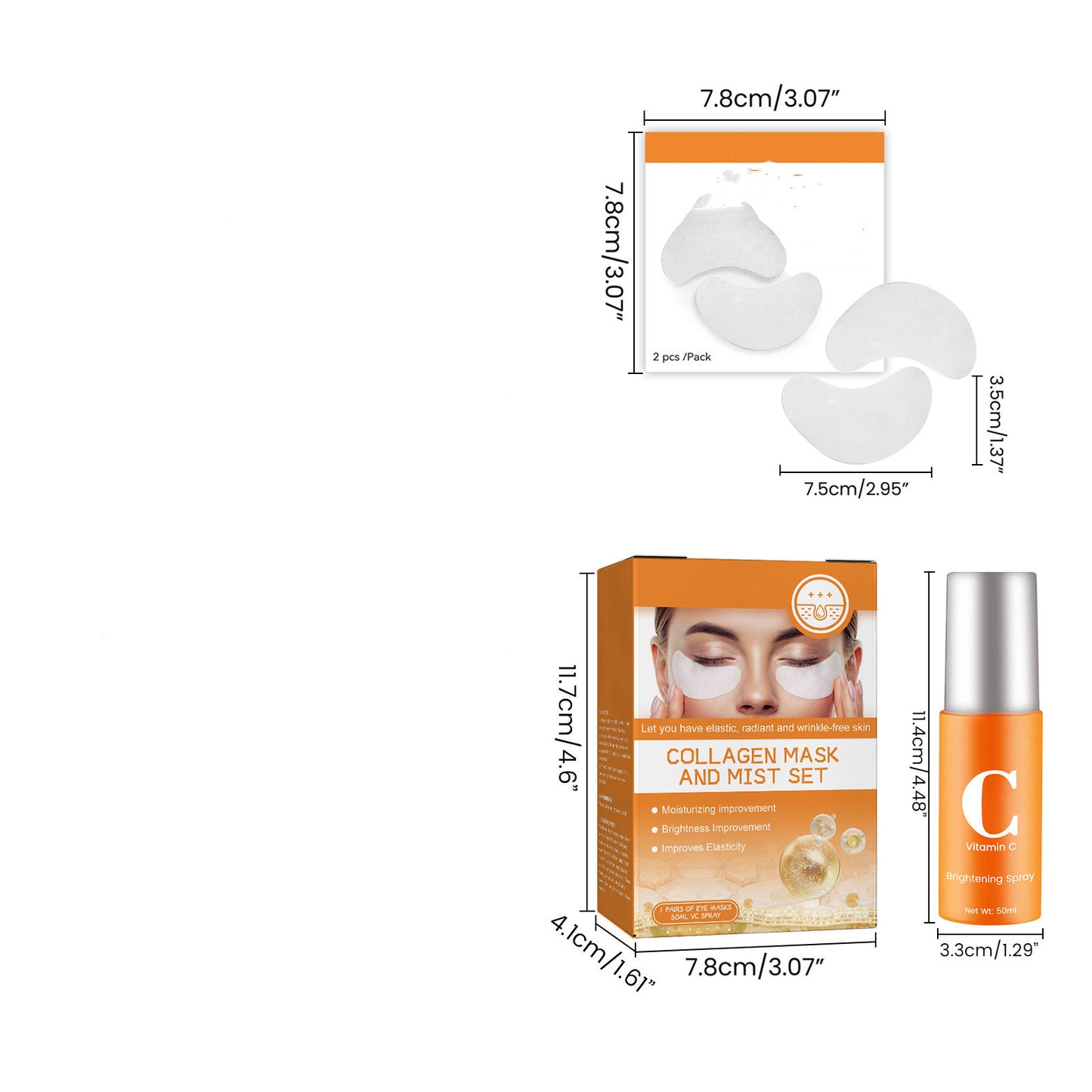 Cloud Collagen: Collagen Eye Mask Spray Set